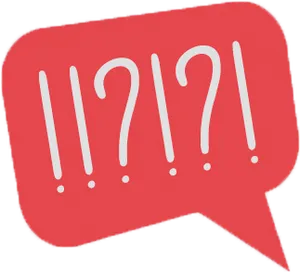 Exclamation Question Mark Bubble PNG image