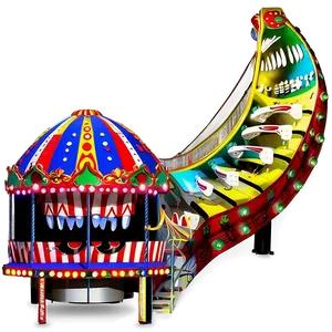 Exhilarating Carnival Attractions PNG Xfu4 PNG