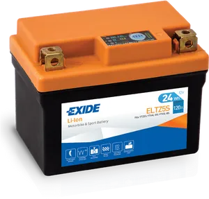Exide Lithium Ion Motorbike Battery PNG image