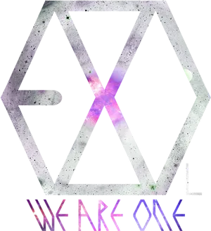 Exo Kpop Group Logowith Motto PNG image