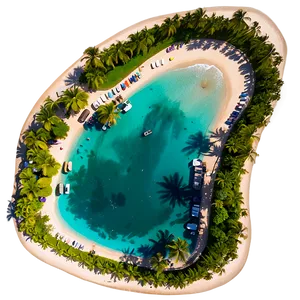 Exotic Beach Aerial View Png Hdt PNG image