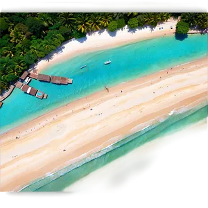 Exotic Beach Aerial View Png Wrj PNG image