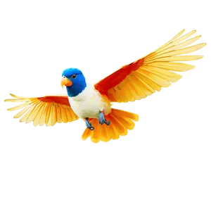 Exotic Bird Mid-flight PNG Avx99