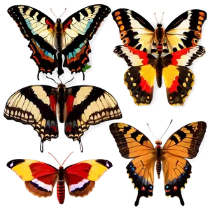 Exotic Butterfly Display PNG Gxt PNG