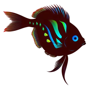 Exotic Fish Silhouette Png Cix PNG image