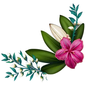 Exotic Flora Border PNG 28 PNG