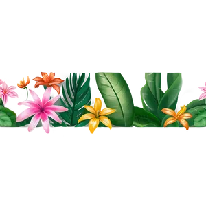 Exotic Flora Border PNG 77 PNG