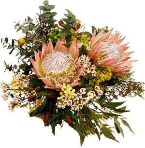 Exotic Floral Arrangement PNG image