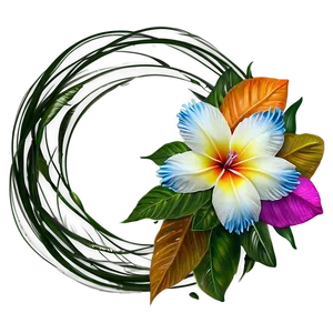 Exotic Flower Circle Png 06252024 PNG image