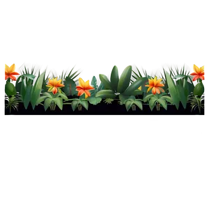 Exotic Garden Border PNG Bhc74 PNG