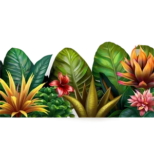 Exotic Garden Border PNG Smt64 PNG