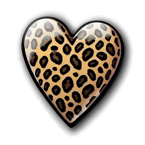 Exotic Leopard Heart Sketch Png 14 PNG image