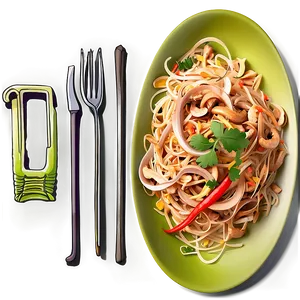 Exotic Mushroom Pad Thai PNG Sro64 PNG