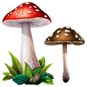 Exotic Mushrooms Png 45 PNG image