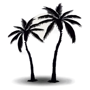 Exotic Palm Tree Silhouette Png Isi PNG image
