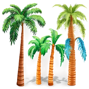 Exotic Palm Trees PNG Ndx74