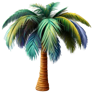 Exotic Palm Trees PNG Vpl1