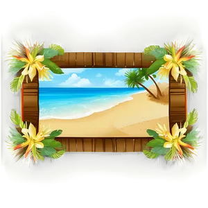 Exotic Paradise Border Png 32 PNG image