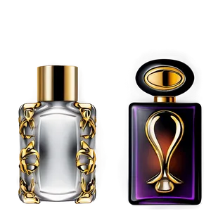 Exotic Perfume Bottle Shapes Png Kst13 PNG image