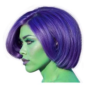 Exotic Purple Hair Alien Being PNG 06272024 PNG