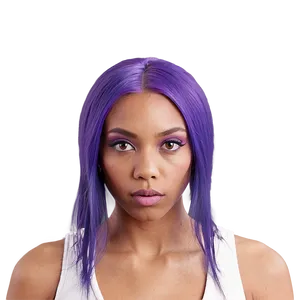 Exotic Purple Hair Alien Being PNG 24 PNG