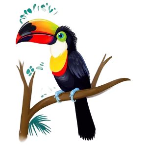 Exotic Toucan Bird PNG Yrq