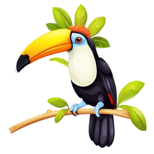 Exotic Toucan Illustration PNG Kni PNG