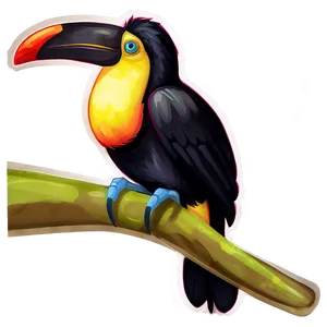 Exotic Toucan Illustration Png Rsj PNG image