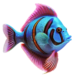 Exotic Tropical Fish PNG 68