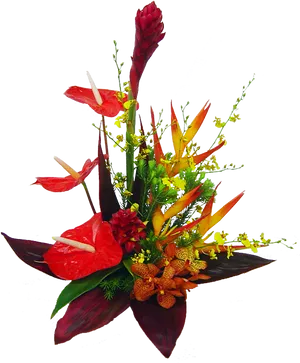 Exotic_ Tropical_ Flower_ Arrangement.png PNG image