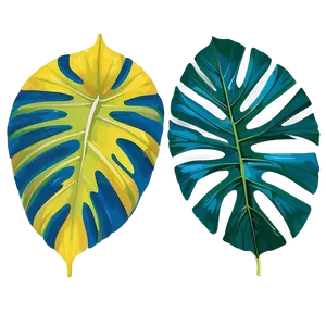 Exotic Tropical Leaf Design Png 18 PNG image