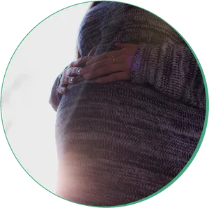 Expectant Mother Embrace PNG
