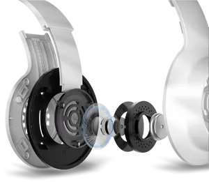 Exploded View Headphones PNG image