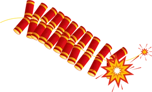 Exploding Firecracker Graphic PNG image