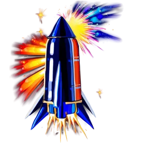 Exploding Firework Rocket Png 06212024 PNG image