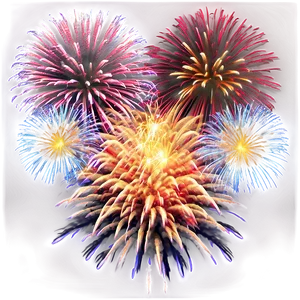 Exploding Fireworks Display Png 04302024 PNG image