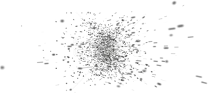 Exploding Particle Text Effect PNG image