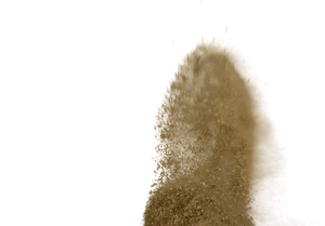 Exploding Sand Cloud Dark Background PNG image