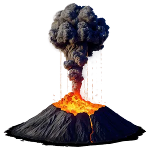 Exploding Volcano Png Anf PNG image