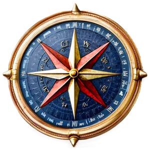 Explorer's Compass Rose Png Jbf37 PNG image
