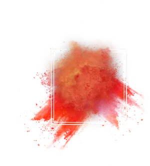 Explosive Color Dust Cloud PNG image
