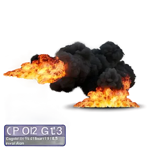 Explosive Fire Overlay PNG 06272024
