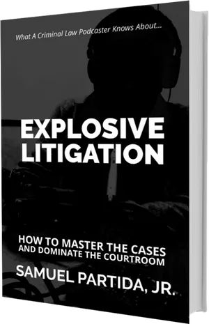 Explosive Litigation Book Cover PNG image
