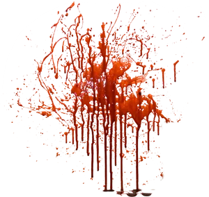 Explosive Red Splatter PNG image