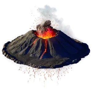 Explosive Volcano Blast Png 82 PNG image