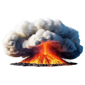 Explosive Volcano Blast Png Kdn87 PNG image