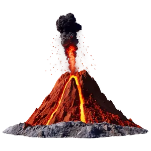 Explosive Volcano Blast Png Vof PNG image