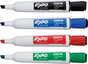 Expo Dry Erase Markers Set PNG