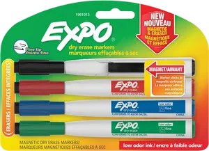 Expo Magnetic Dry Erase Markerswith Erasers