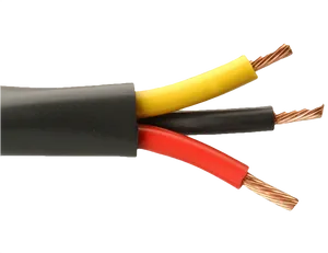 Exposed Electrical Cable Wires PNG image